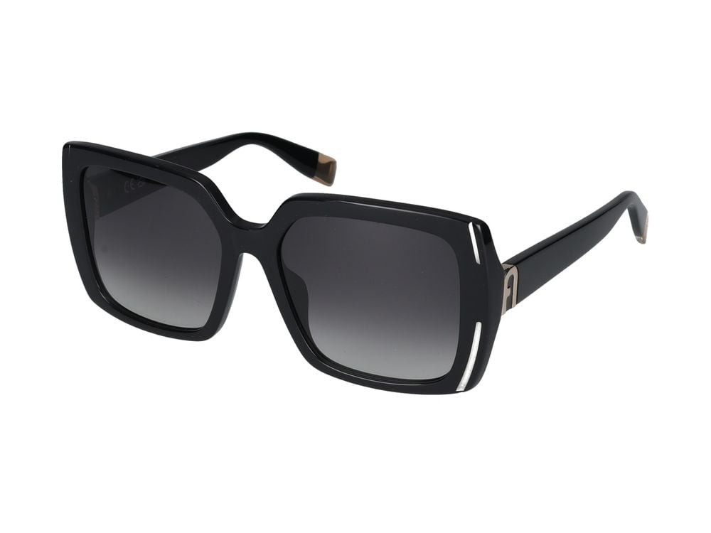 Furla Black Oversized Square Sunglasses Grijs