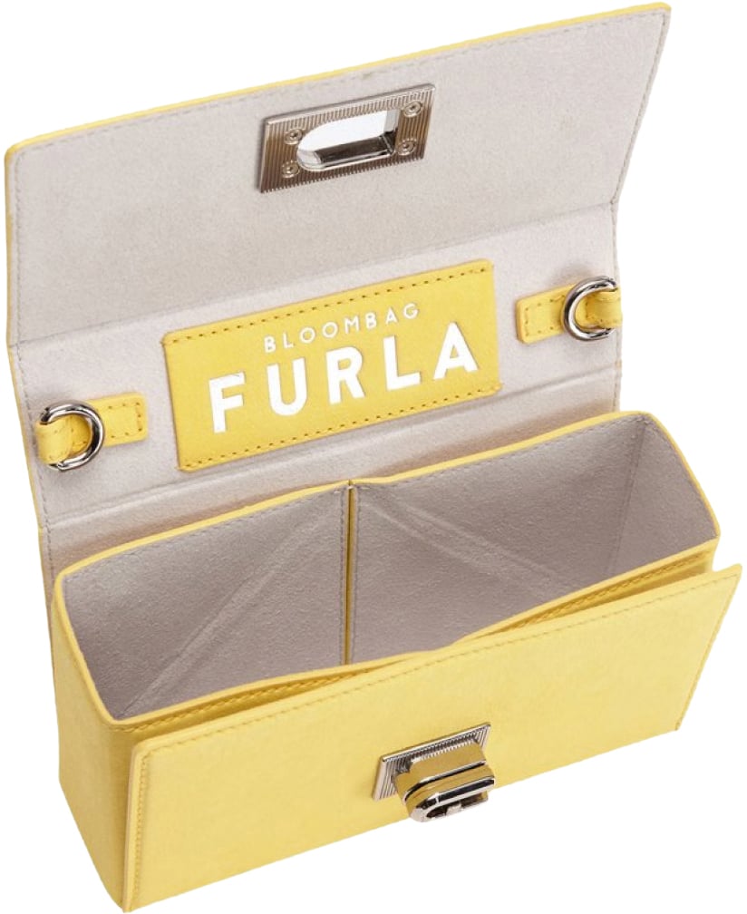 Furla Bloombag Mini Shoulder Bag Geel