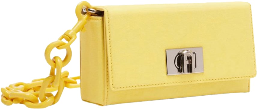 Furla Bloombag Mini Shoulder Bag Geel