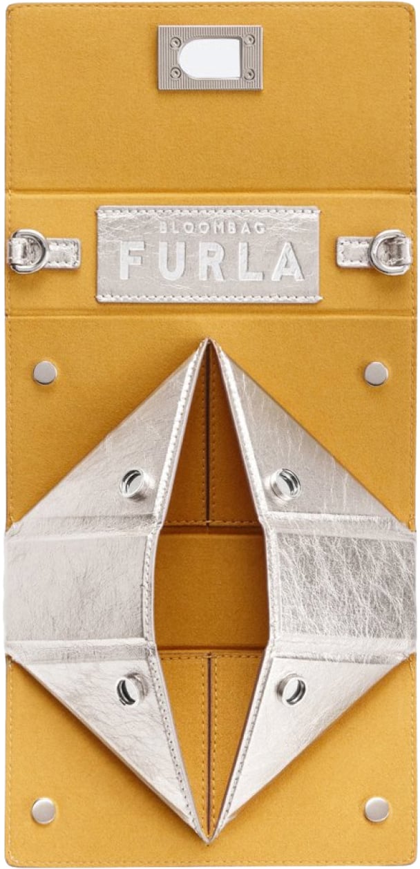 Furla Bloombag Mini Shoulder Bag Zilver