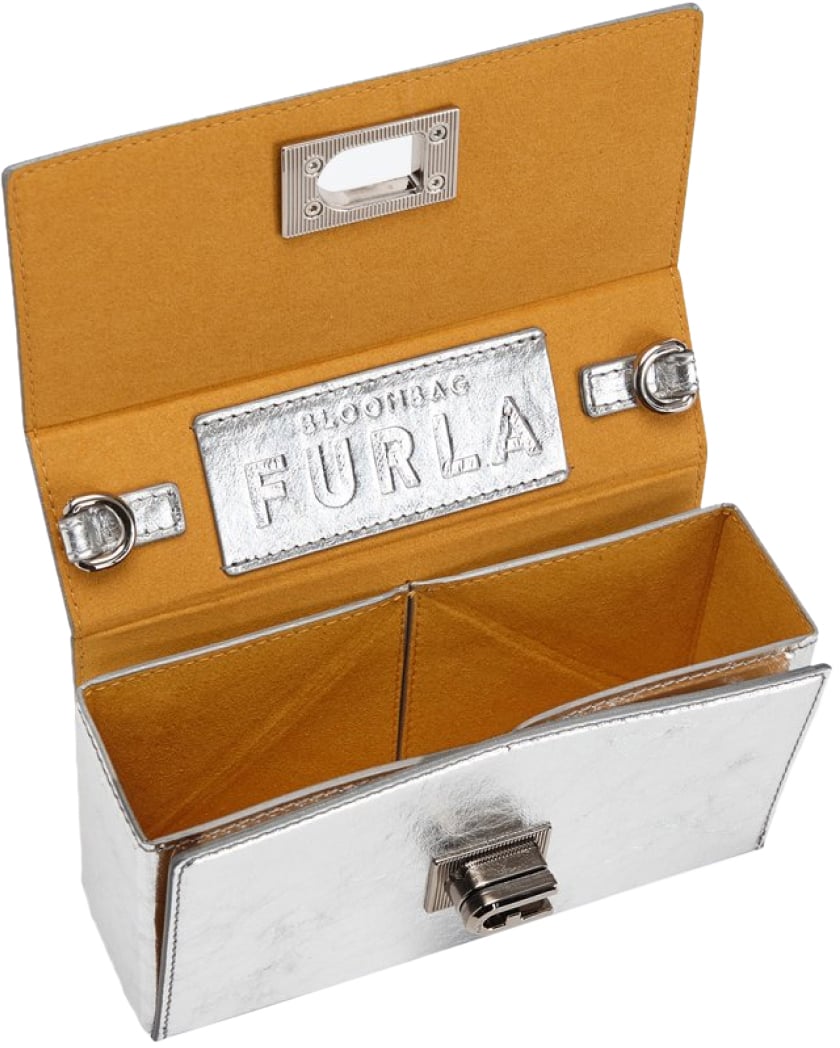Furla Bloombag Mini Shoulder Bag Zilver