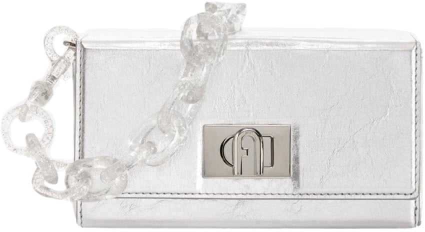 Furla Bloombag Mini Shoulder Bag Zilver