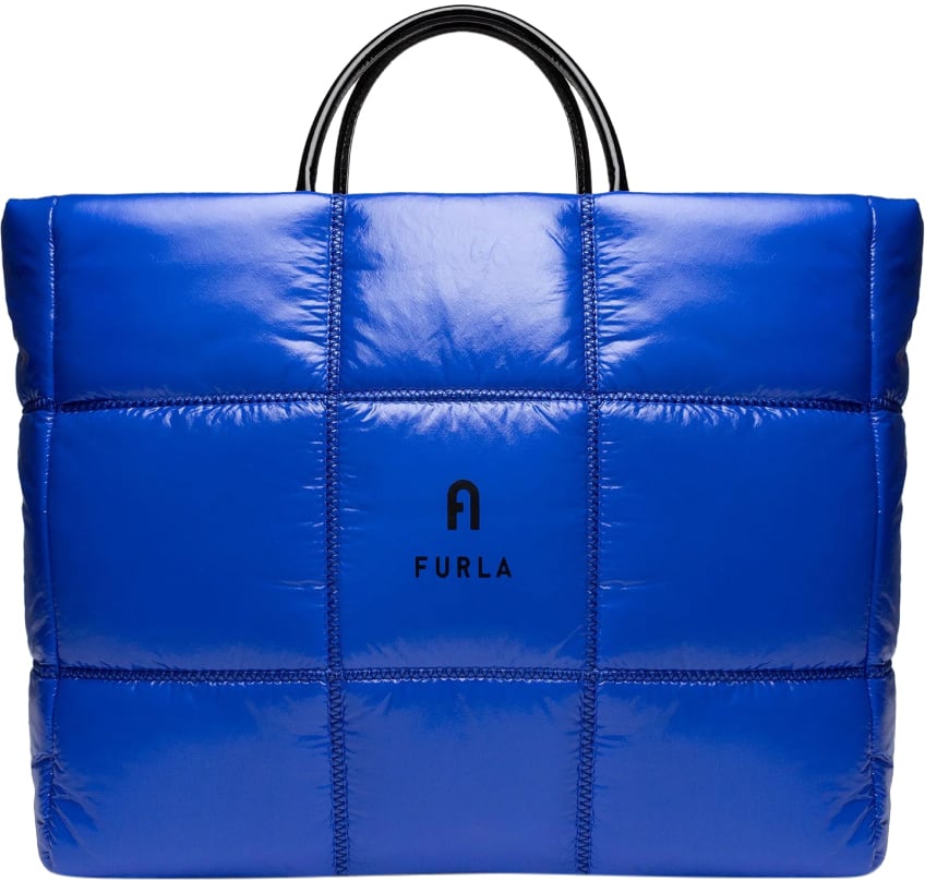 Furla Opportunity Logo Large Tote Bag Blauw