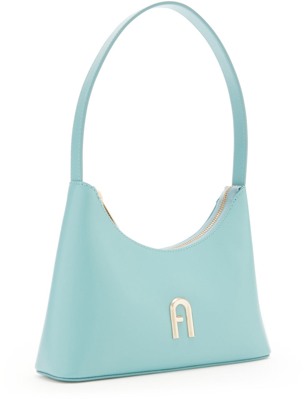 Furla Diamante Runderleer Handtas Blauw