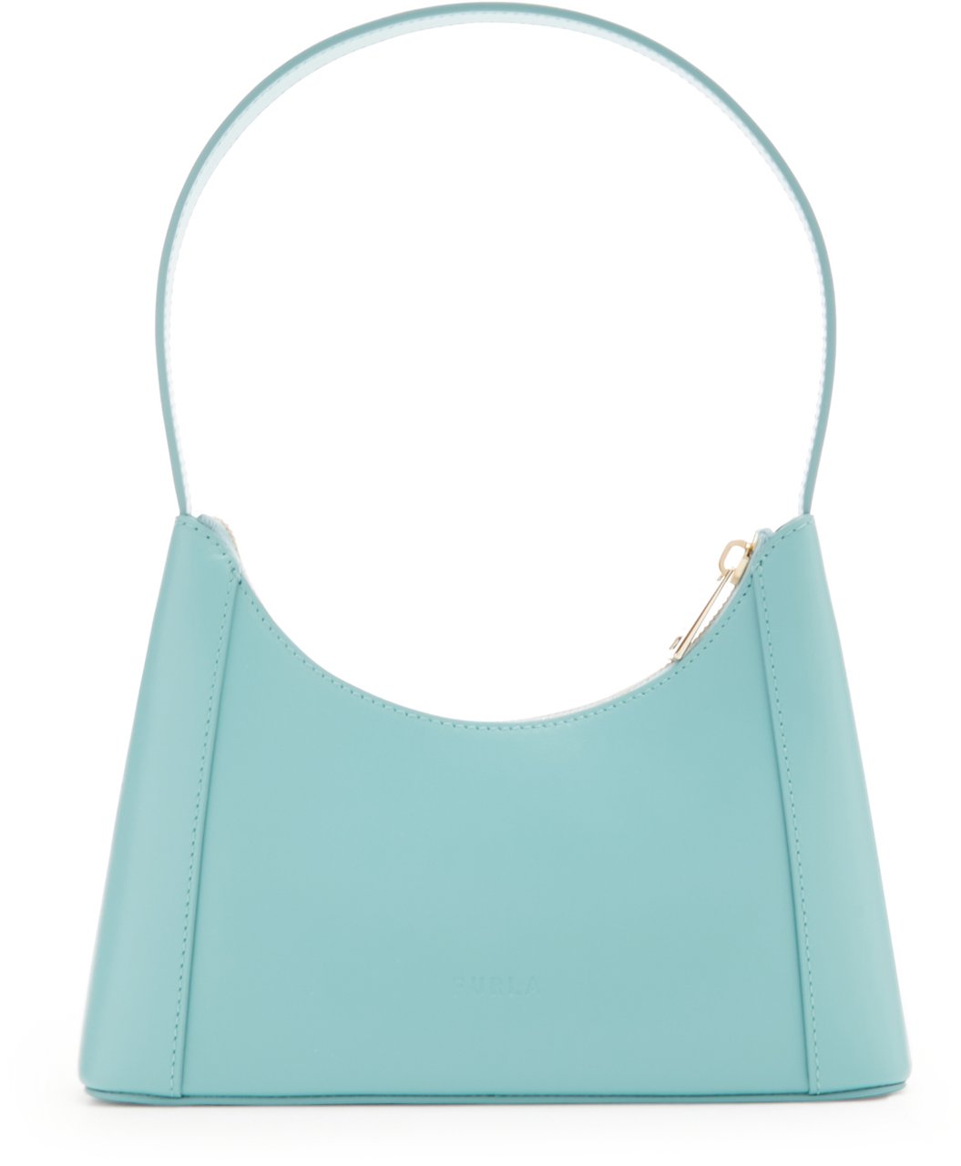 Furla Diamante Runderleer Handtas Blauw