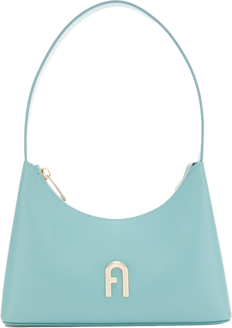 Furla Diamante Runderleer Handtas Blauw