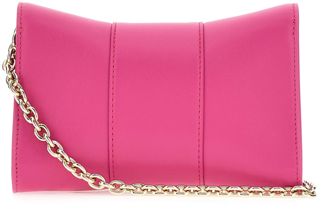 Furla Furla Fuchsia leather mini Metropolis Remix crossbody bag Roze