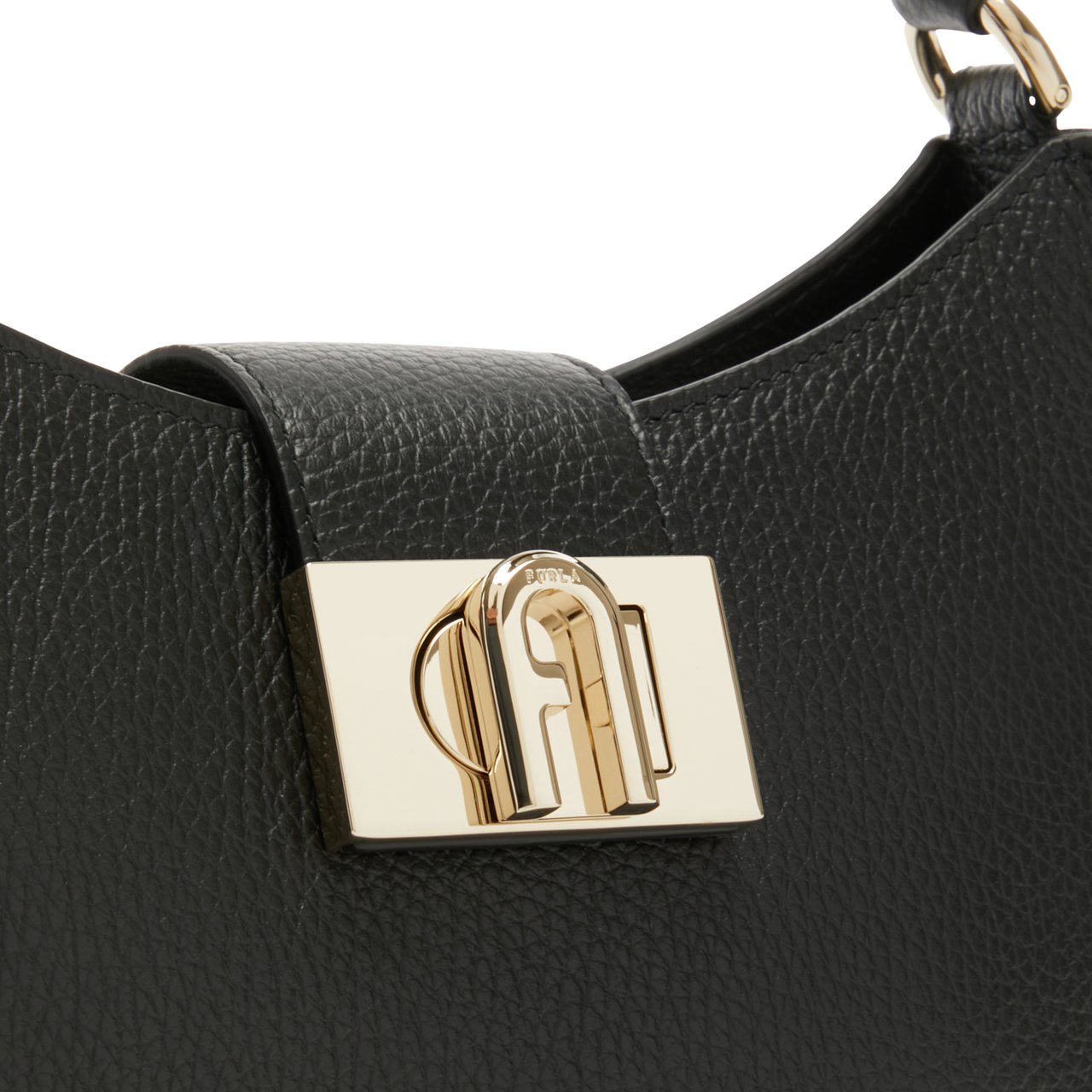 Furla 1927 Runderleer Handtas Zwart