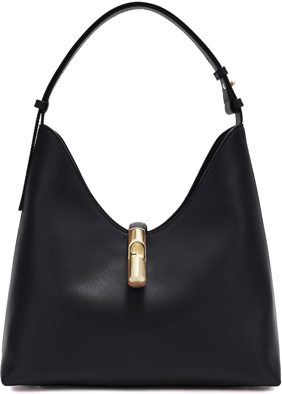 Furla Furla Goccia M Hobo Nero Zwart