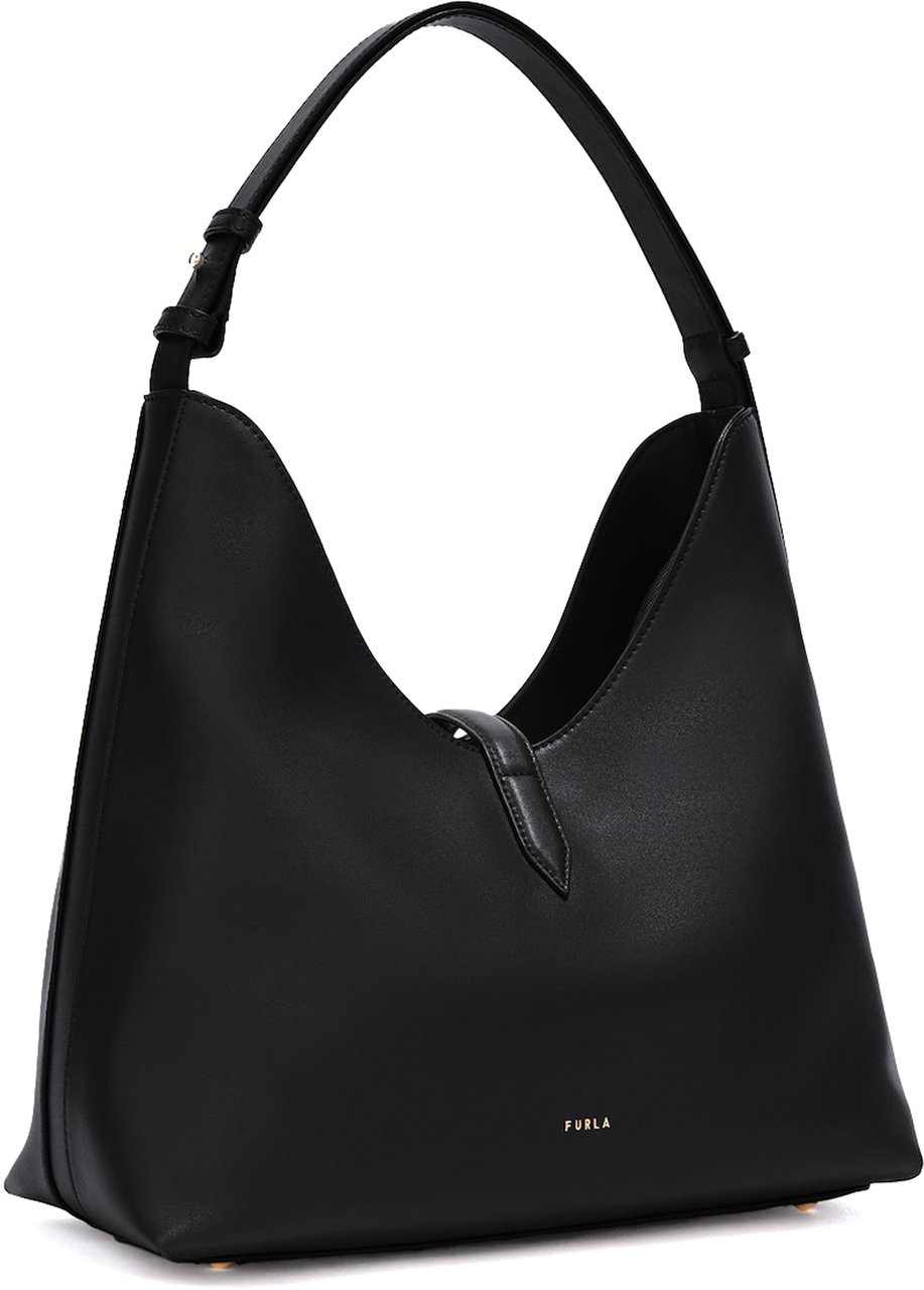 Furla Furla Goccia M Hobo Nero Zwart