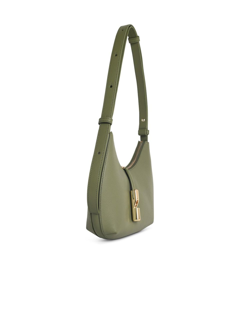 Furla 'S  Goccia' Avocado Leather Shoulder Bag Neutraal