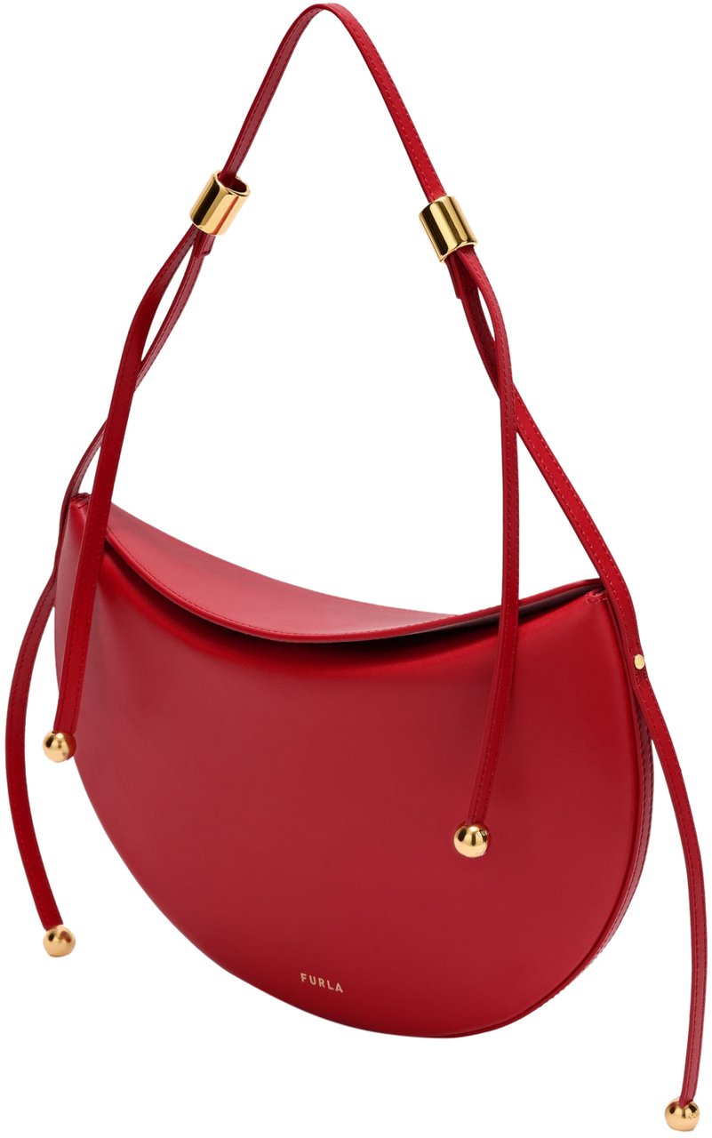 Furla Furla moonstone s leather shoulder bag, red Rood
