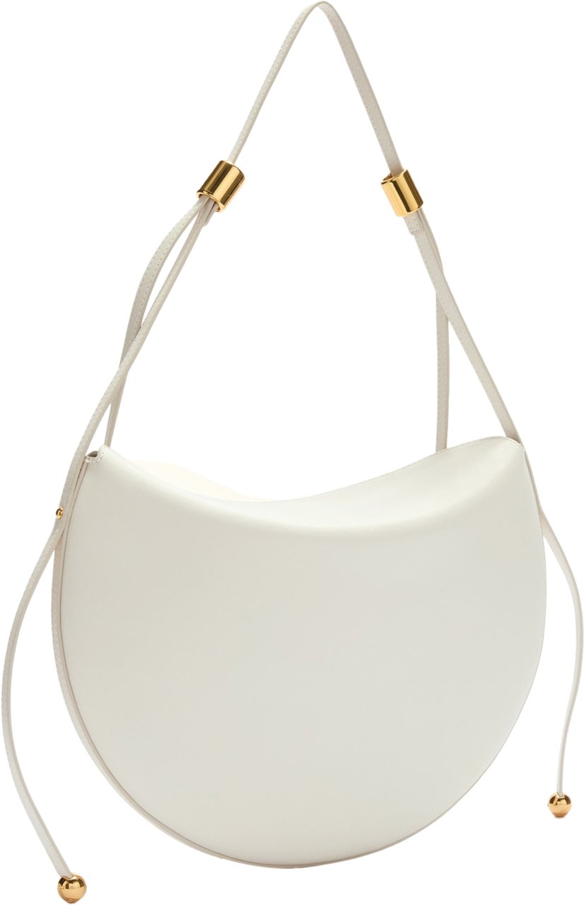 Furla Furla moonstone s leather shoulder bag, cream color Beige