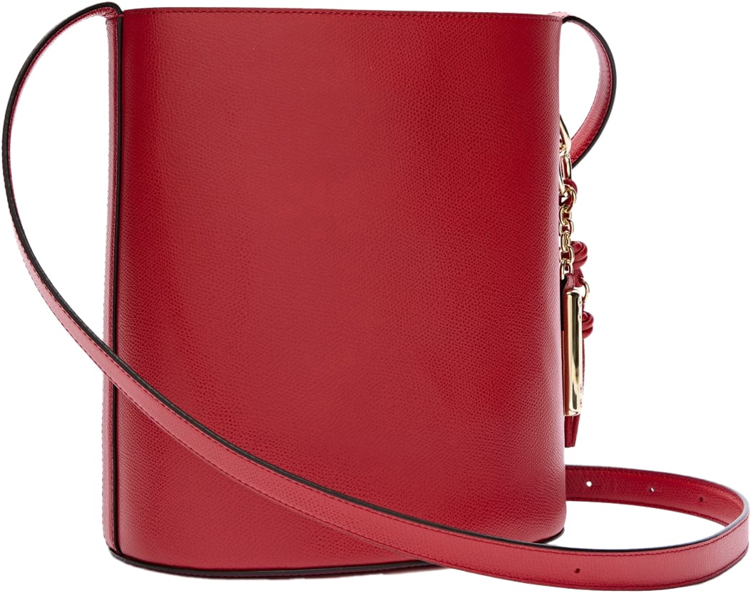 Furla Furla roxie s leather bucket bag, red Goud