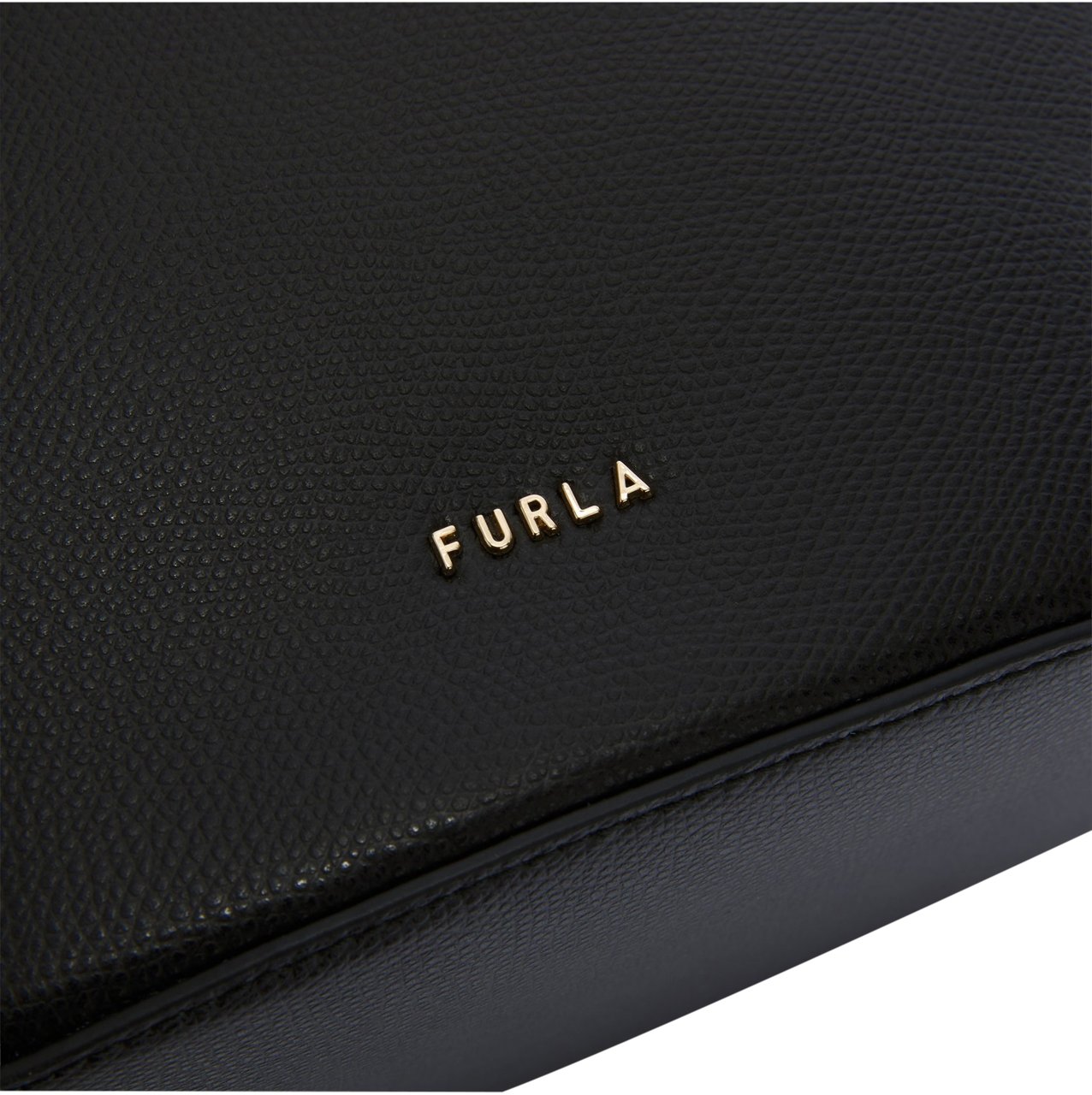 Furla Furla roxie s leather bucket bag, black Zwart