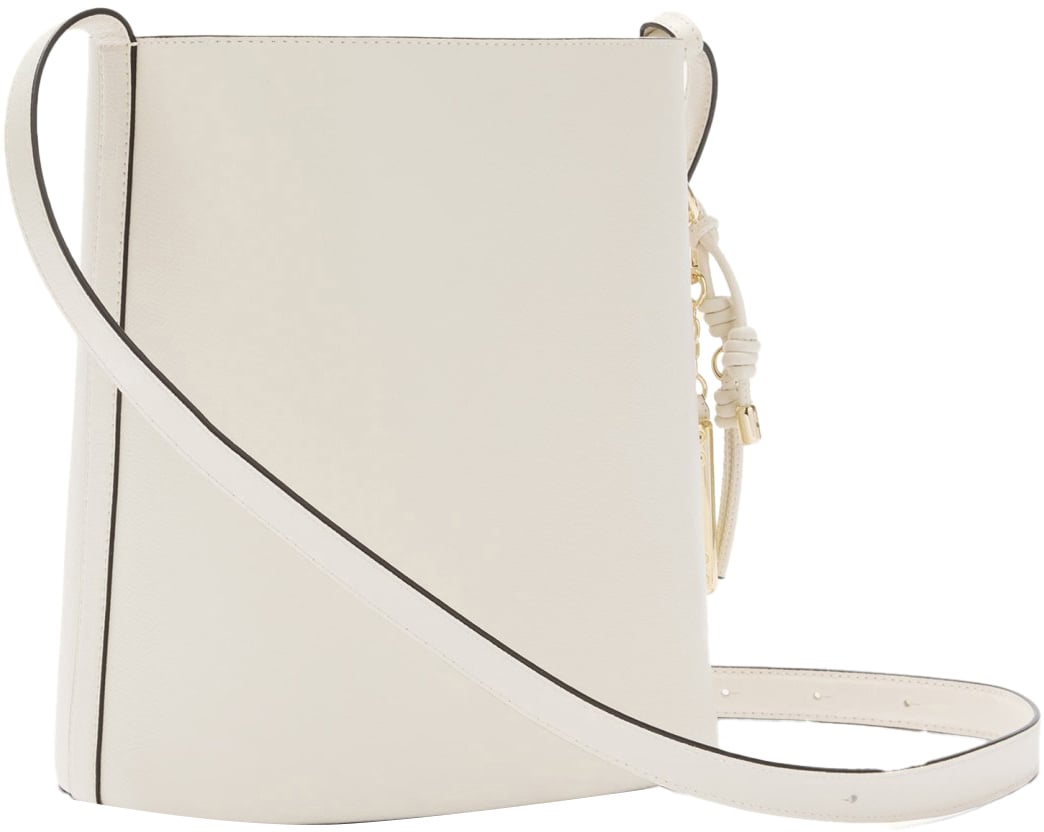 Furla Furla roxie s leather bucket bag, cream color Beige