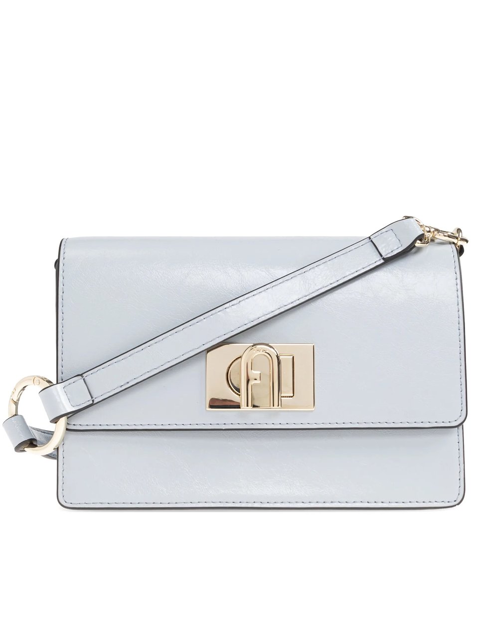 Furla Glossy 1927 Mini Leather Structured Bag Wit