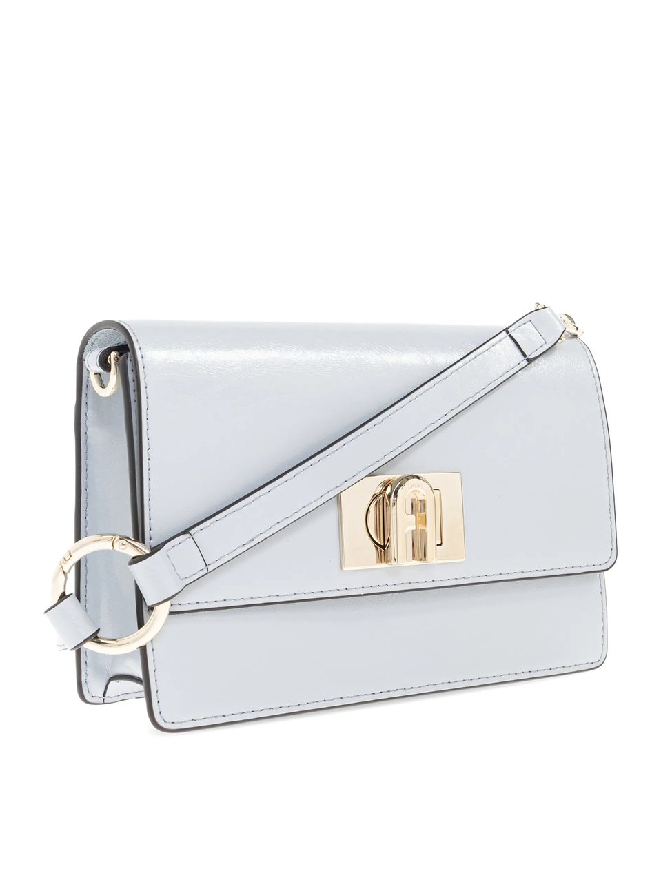 Furla Glossy 1927 Mini Leather Structured Bag Wit
