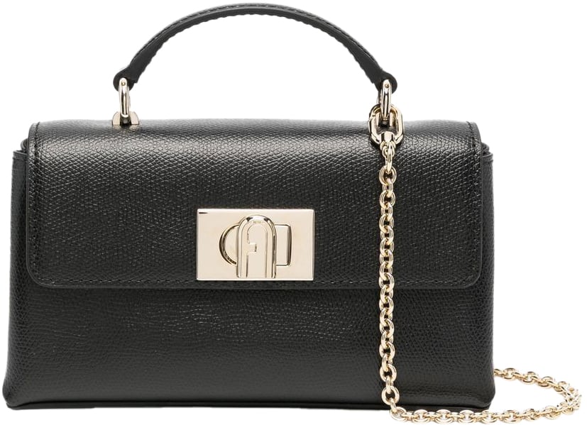 Furla Furla 1927 Mini Crossbody Top Handle Nero Zwart