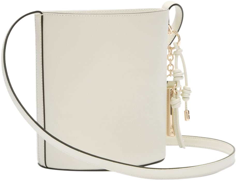 Furla Furla roxie mini leather bucket bag, cream color Beige
