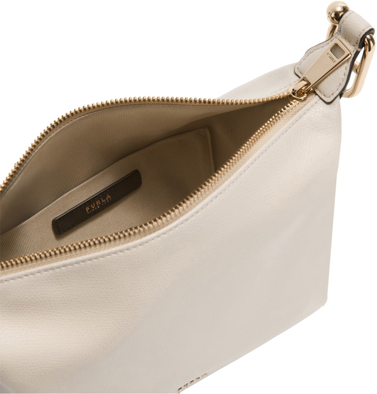 Furla Furla tonie mini hobo bag in sand leather Bruin