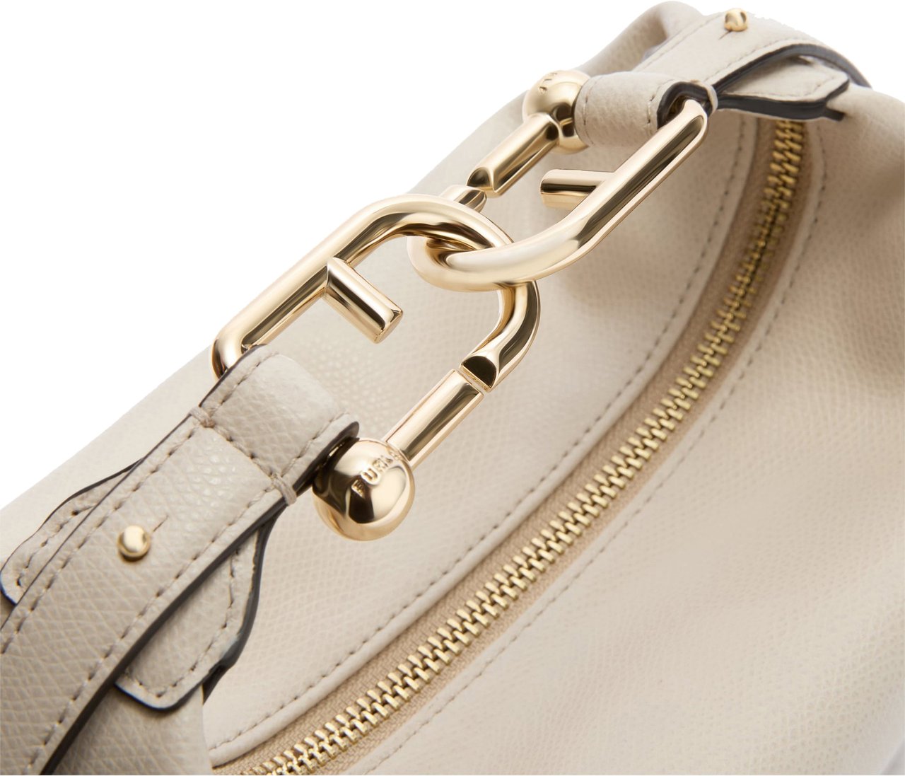 Furla Furla tonie mini hobo bag in sand leather Bruin