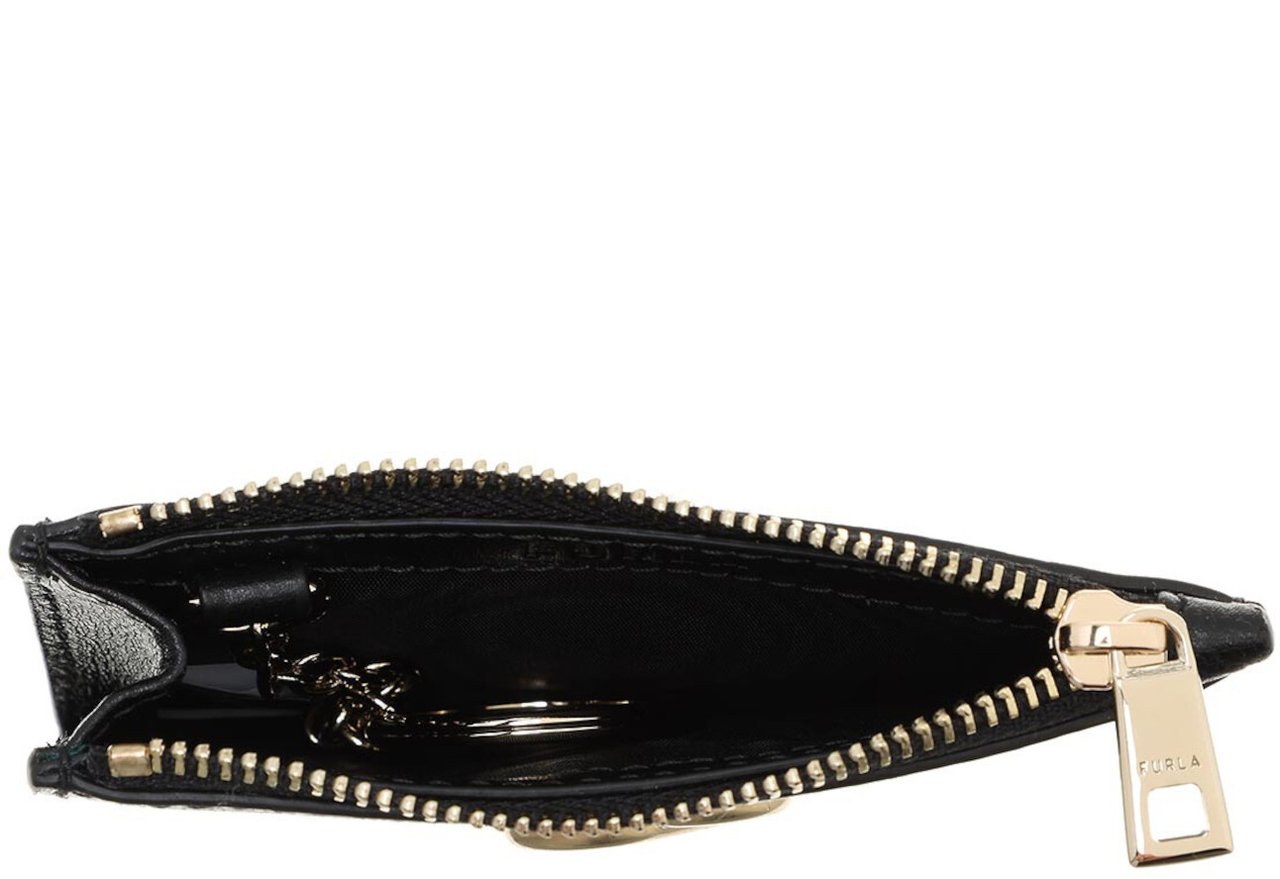 Furla My Joy Leer Pasjeshouder Zwart