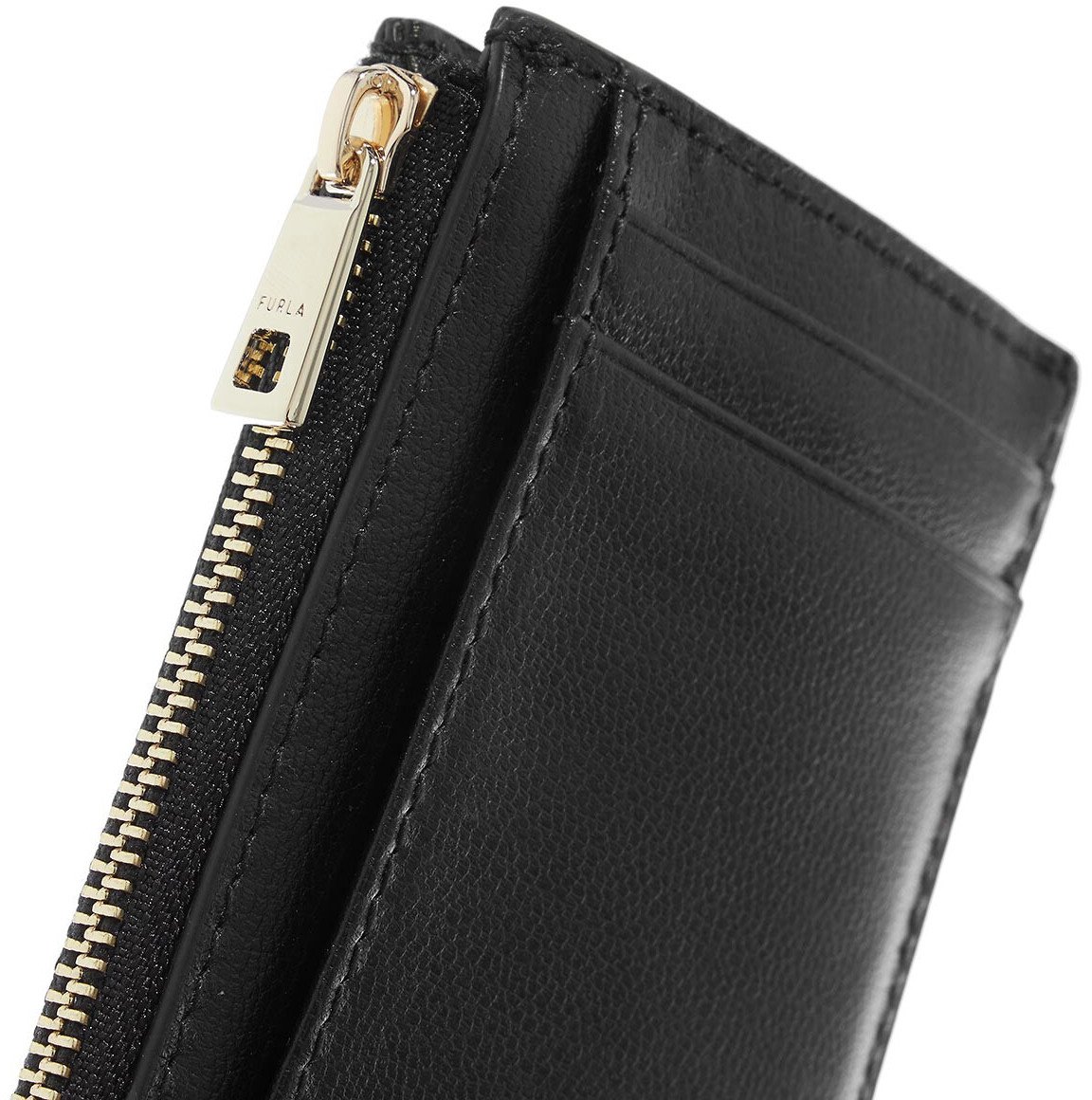 Furla My Joy Leer Pasjeshouder Zwart