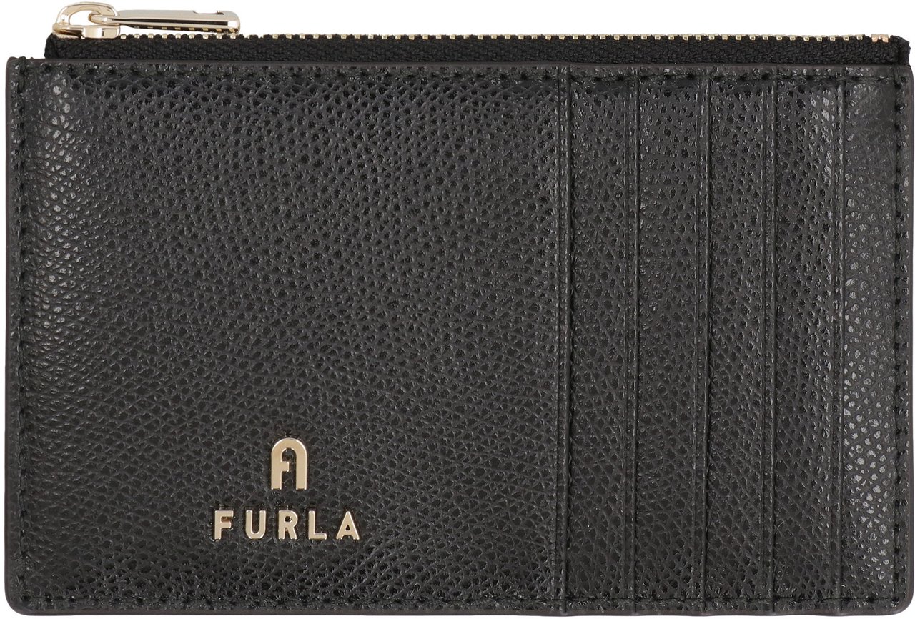 Furla Furla Camelia Leather card holder Zwart