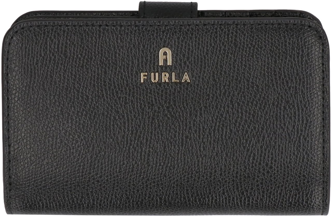 Furla Camelia leather wallet Zwart