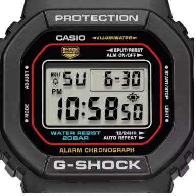 G-Shock Casio G-Shock Horloge DW-5600RL-1ER Digitaal Zwart 49mm Waterdichtheid 20m Zwart