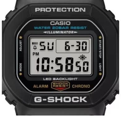 G-Shock Casio G-Shock Horloge DW-5600UE-1ER Digitaal Zwart Horloge 43mm Waterdichtheid 20m Zwart