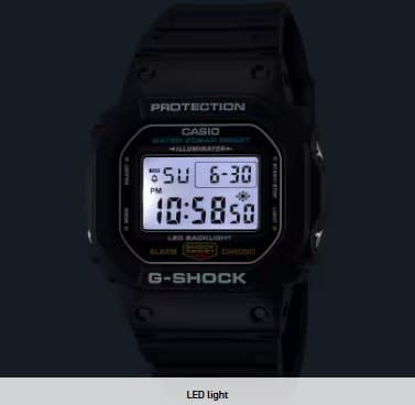 G-Shock Casio G-Shock Horloge DW-5600UE-1ER Digitaal Zwart Horloge 43mm Waterdichtheid 20m Zwart