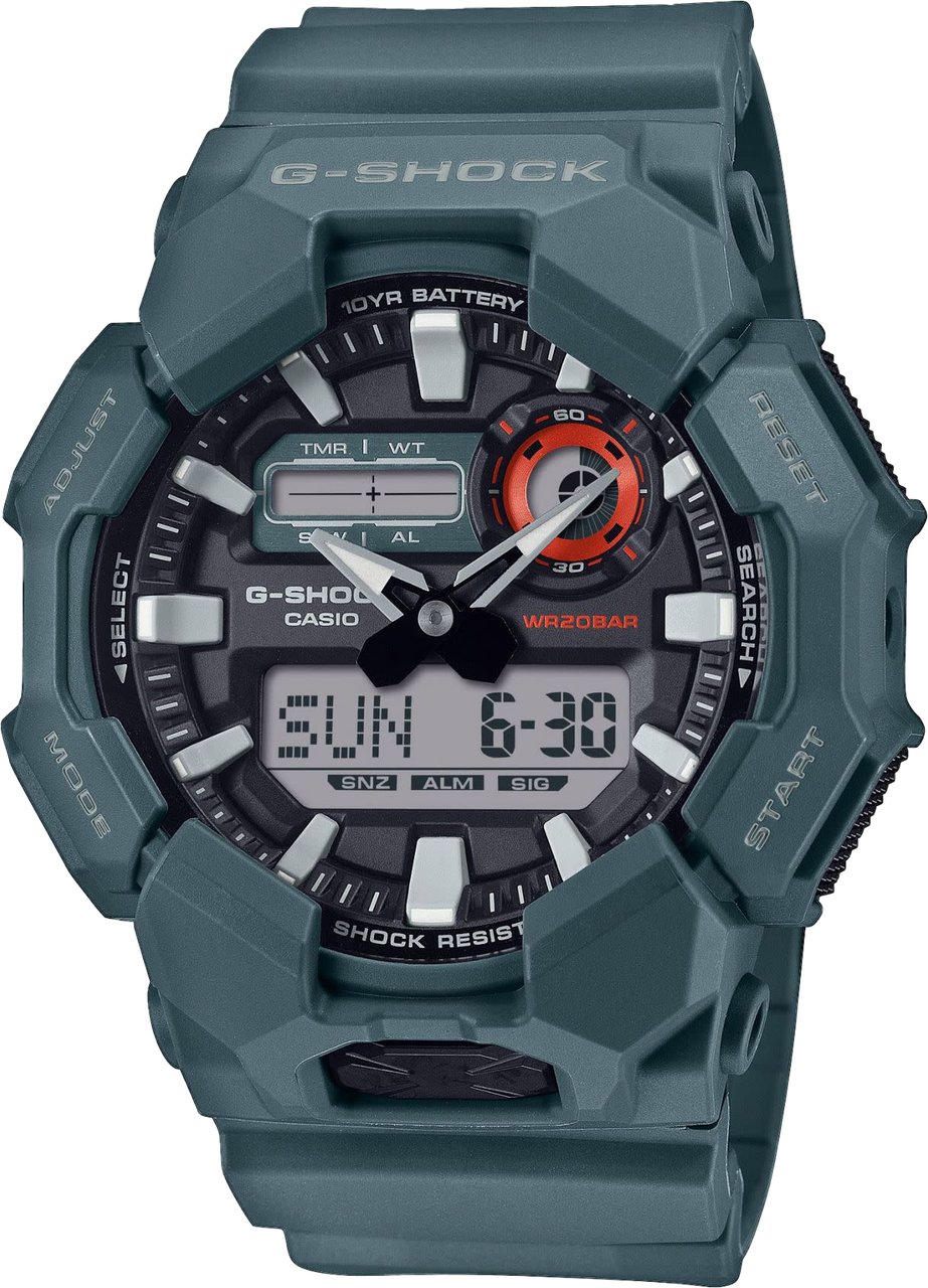 G-Shock G Shock Horloge GA-010-2AER Analoog Digitaal Patrol 200m Waterdicht Divers