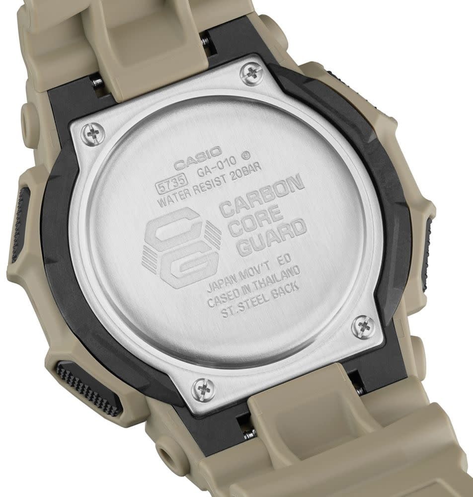 G-Shock G Shock Horloge GA-010-5AER Analoog Digitaal Groen Beige Beige