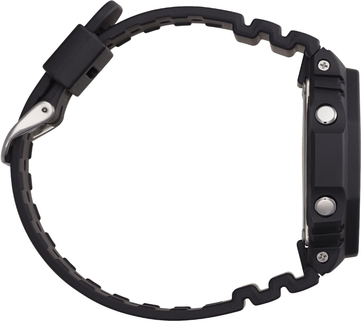 G-Shock G-Shock GA-2100-1A2ER Analoog Digitaal in Zwart Kunstof met Blauwe Accenten Zwart