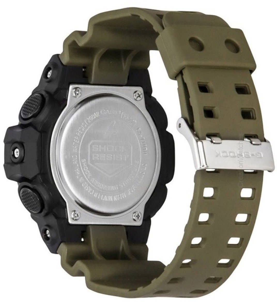G-Shock G Shock Horloge GA-710TU-1A3ER Analoog Digitaal Zwart Groen 200m Waterdicht Divers