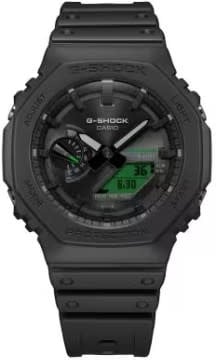 G-Shock Casio G-Shock Horloge GA-B2100BEG-1AER Black Electro Green Analoog Digitaal Zwart 42mm Zwart