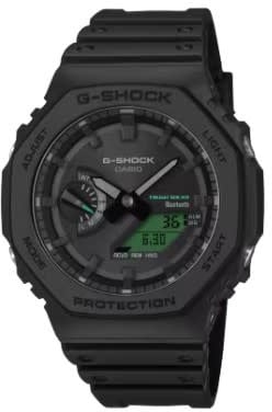 G-Shock Casio G-Shock Horloge GA-B2100BEG-1AER Black Electro Green Analoog Digitaal Zwart 42mm Zwart