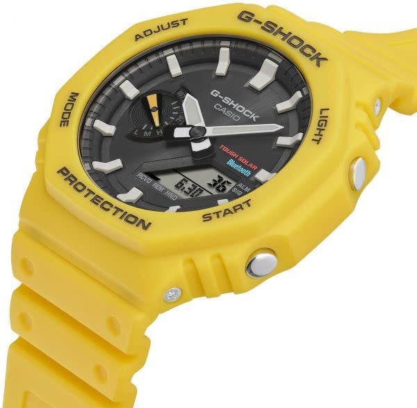 G-Shock CASIO G-Shock Horloge GA-B2100C-9AER Digitaal Analoog Geel Divers