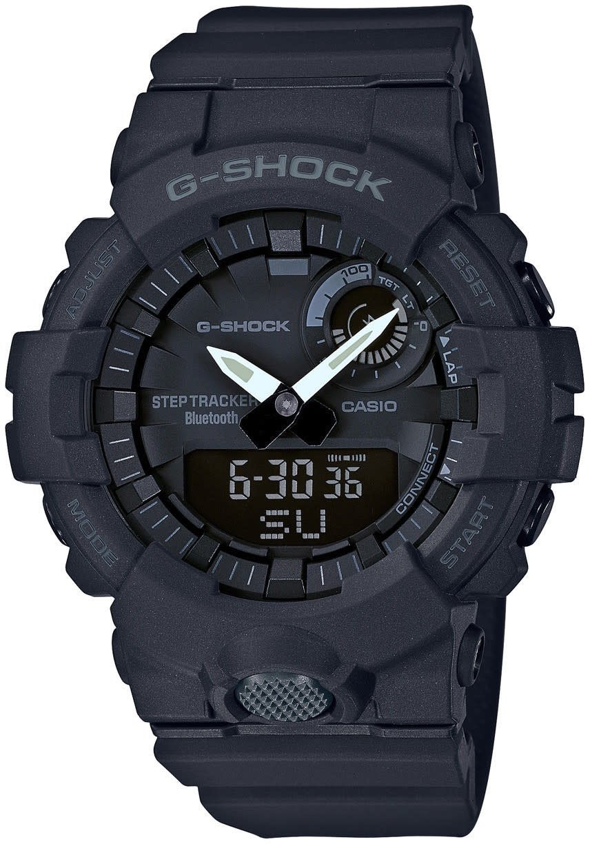 G-Shock Casio G-Shock Horloge GBA-800-1AER Kunststof Zwart Analoog Digitaal 54mm Zwart