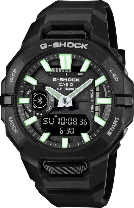 G-Shock Casio G Shock Horloge GBA-950-1AER Analoog Digitaal Zwart Bluetooth Stappenteller 200m Waterdicht 44mm Divers