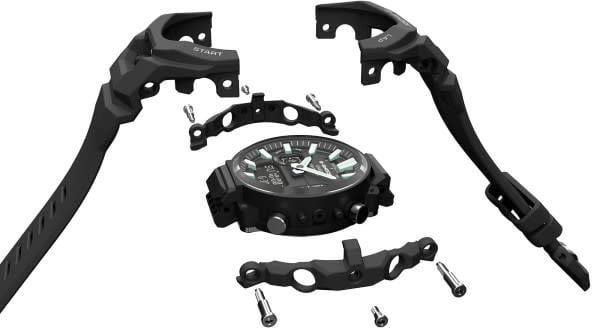 G-Shock Casio G Shock Horloge GBA-950-1AER Analoog Digitaal Zwart Bluetooth Stappenteller 200m Waterdicht 44mm Divers