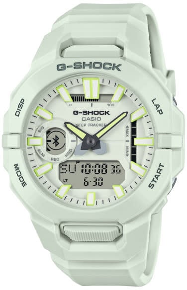 G-Shock Casio G Shock Horloge GBA-950-7AER Analoog Digitaal Light Grijs Bluetooth Stappenteller 200m Waterdicht 44mm Divers