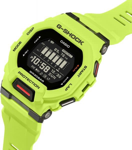 G-Shock Casio G-Shock GBD-200-9ER Digitaal Kunstof in Signaal Kleur Geel Geel