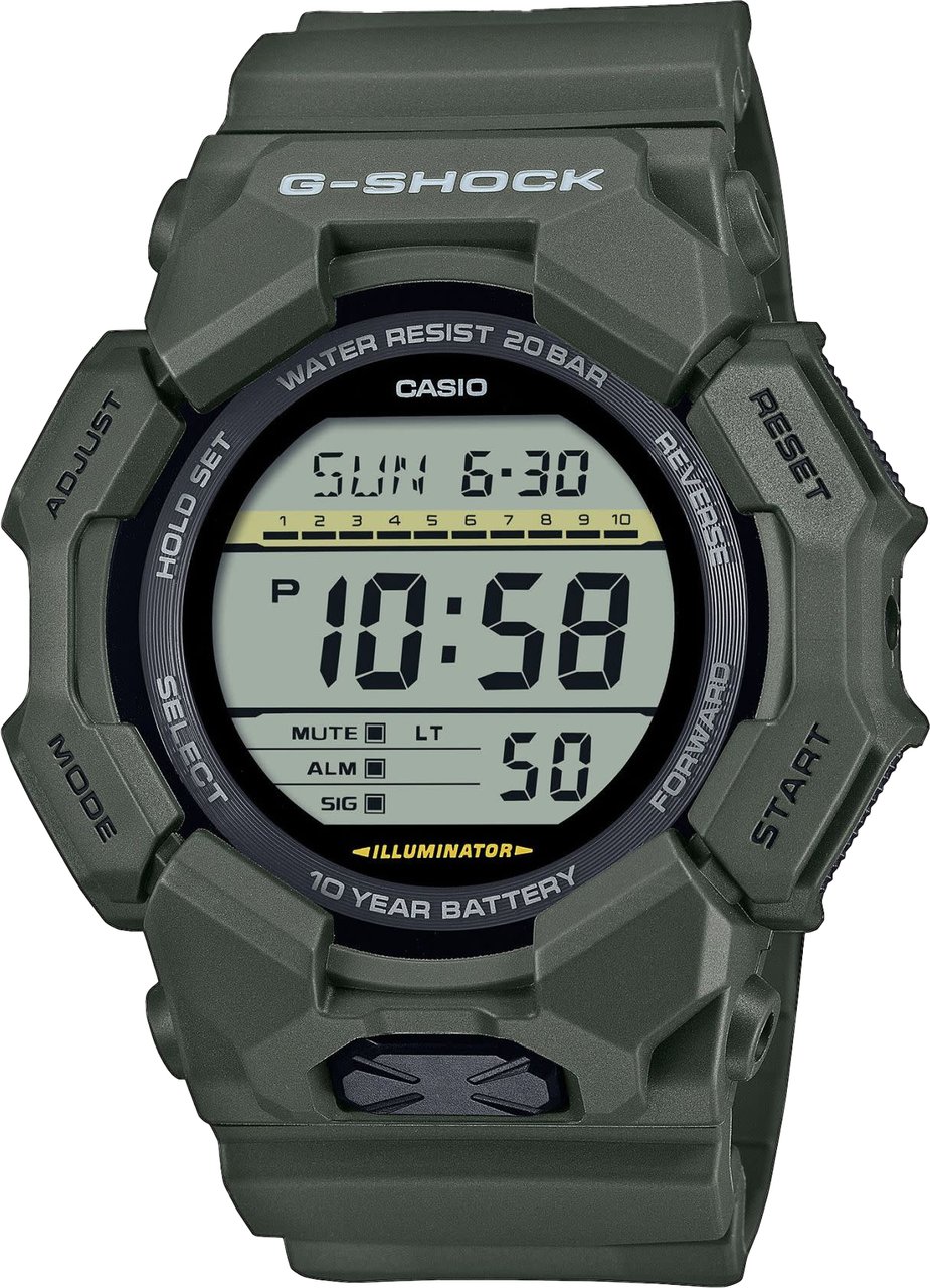 G-Shock Casio G Shock Horloge GD-010-3ER Digitaal Groen 200m Waterdicht Divers