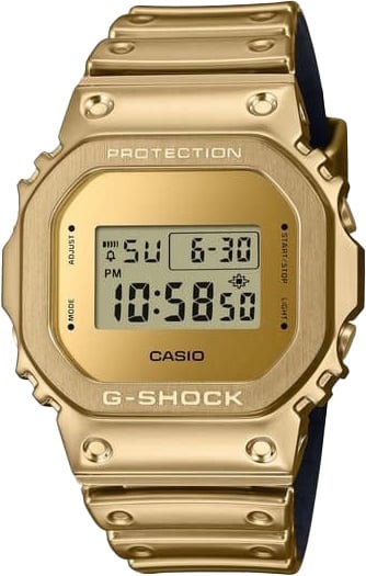 G-Shock G Shock Horloge GM-5600YMG-9ER Digitaal Fine Metallic Goudkleurig Divers
