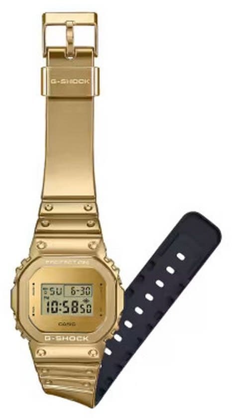 G-Shock G Shock Horloge GM-5600YMG-9ER Digitaal Fine Metallic Goudkleurig Divers