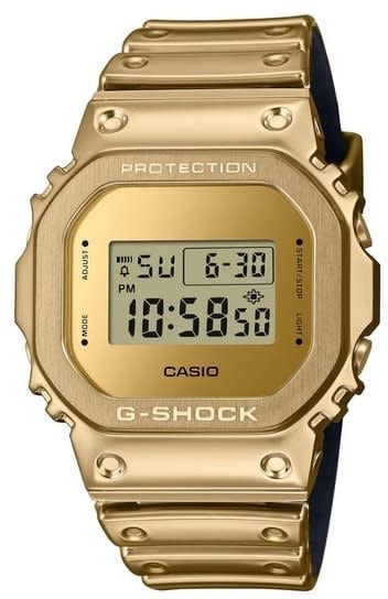 G-Shock G Shock Horloge GM-5600YMG-9ER Digitaal Fine Metallic Goudkleurig Divers