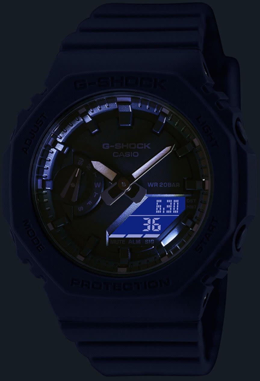 G-Shock Casio G- Shock Horloge GMA-S2100BA-2A1ER Analoog Digitaal Quartz Blauw Navy
